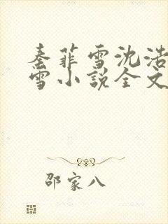 秦菲雪沈浩秦菲雪小说全文免费阅读求书