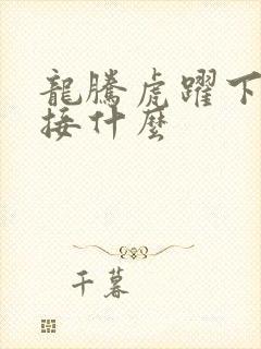 龙腾虎跃下一句接什么