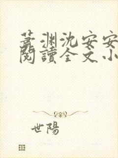 萧渊沈安安免费阅读全文小说