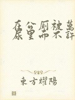 在公厕被万人c尿里面不许漏