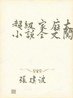 超级家庭大杂烩小说全文阅读