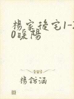 杨家后宅1-20暖阳