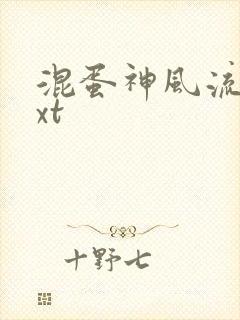 混蛋神风流史txt