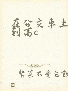 在公交车上被弄到高c