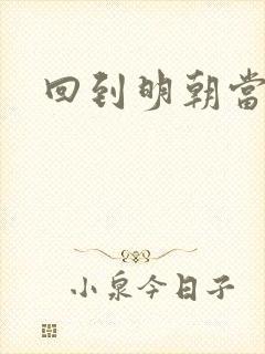 回到明朝当太子