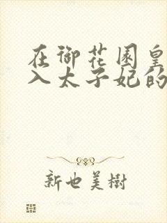在御花园皇上进入太子妃的小说
