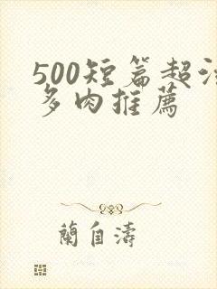 500短篇超污多肉推荐