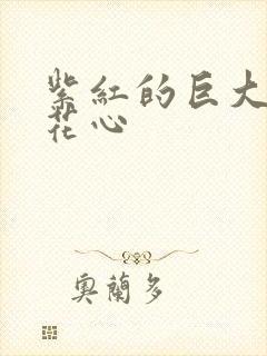 紫红的巨大顶开花心