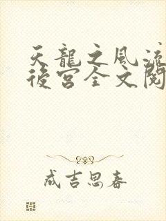 天龙之风流猎艳后宫全文阅读