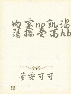 肉宴np饥渴放荡总受高hbl