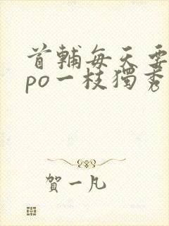 首辅每天要不够po一枝独秀全文