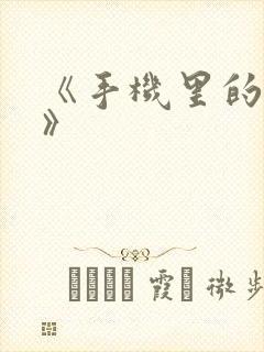 《手机里的秘密》