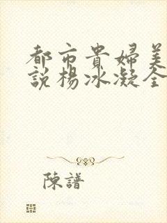 都市贵妇美腿小说杨冰凝全文阅读