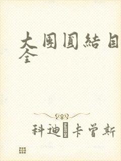 大团圆结目录大全