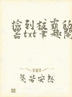 捡到校霸的遥控器txt笔趣阁