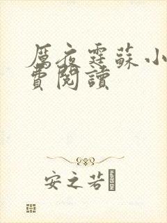 厉夜霆苏小汐免费阅读