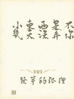 小东西是不是好几天没弄你了