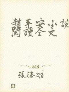 赵平安小说免费阅读全文