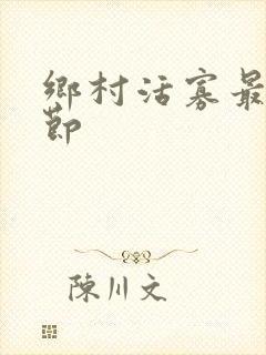 乡村活寡最新章节