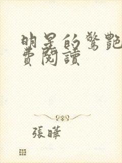 明星的惊艳史免费阅读