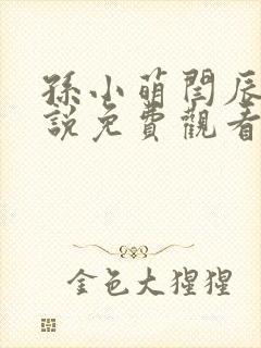 孙小萌闫辰的小说免费观看