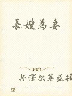长嫂为妻