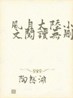 风月大陆小说全文阅读无删减