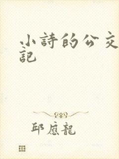 小诗的公交车日记