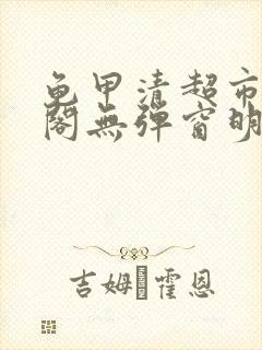 龟甲清超市笔趣阁无弹窗明星