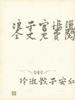 浪子官场猎艳记全文免费阅读