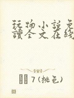 玩物小说免费阅读全文在线阅笔趣阁无弹窗