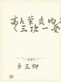 高h荤爽肉欲文〈三攻一受