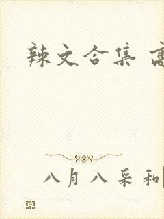 辣文合集 高h