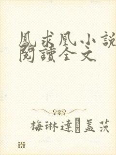 凤求凰小说免费阅读全文