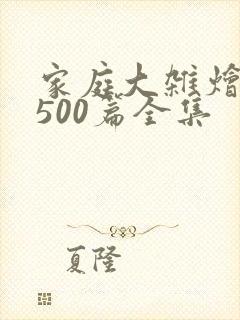 家庭大杂烩小说500篇全集