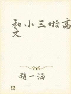 和小三啪高辣h文