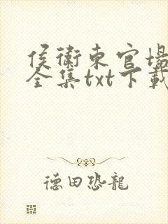 侯卫东官场笔记全集txt下载