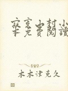 寂寞山村小说全本免费阅读