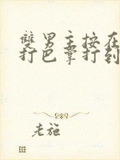 双男主按在怀里打巴掌打到哭