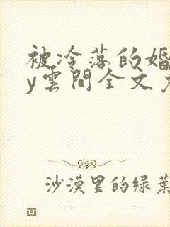 被冷落的婚姻by云间全文免费笔趣阁