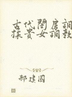 古代闺房调教h揉贵女调教记