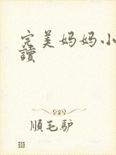 完美妈妈小说阅读