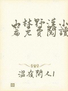 山林野汉小说全篇免费阅读