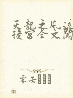 天龙之风流猎艳后宫全文阅读