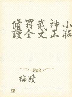 修罗武神小说阅读全文正版