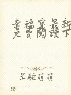 幸福宝最新章节免费阅读下载