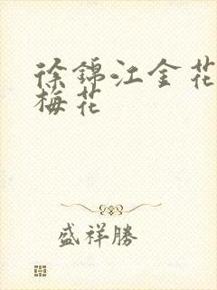 徐锦江金花瓶楷梅花