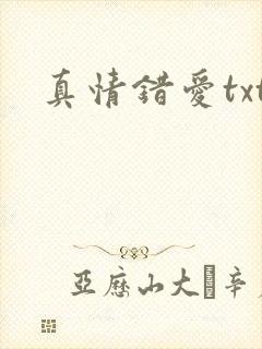 真情错爱txt