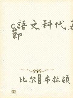 c语文科代表一节