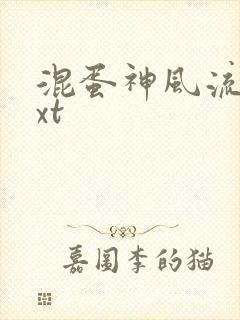 混蛋神风流史txt